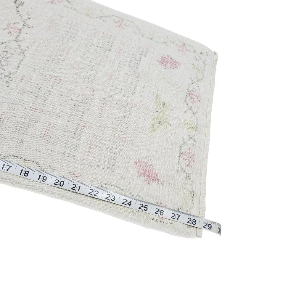 Stevens Calendar Towel 1958 The Earls Vintage Embroidered Wall‎ Hanging Decor